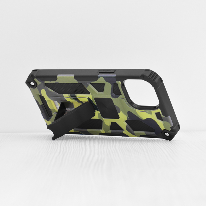 Husa Techsuit Blazor pentru iPhone 14, Camo Lime [2]