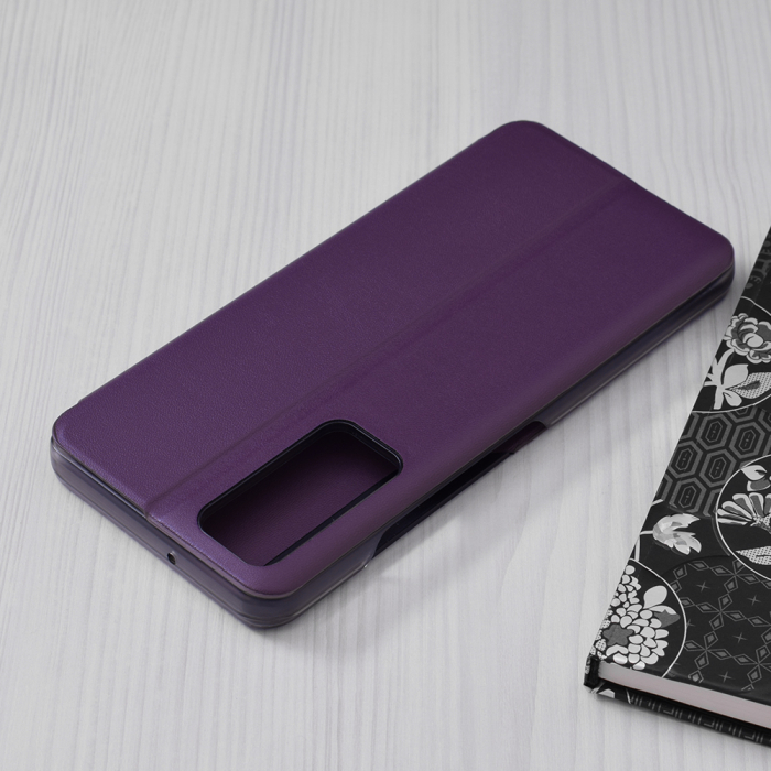 Husa tip carte Huawei P Smart (2021), eFold Book View, Purple [2]