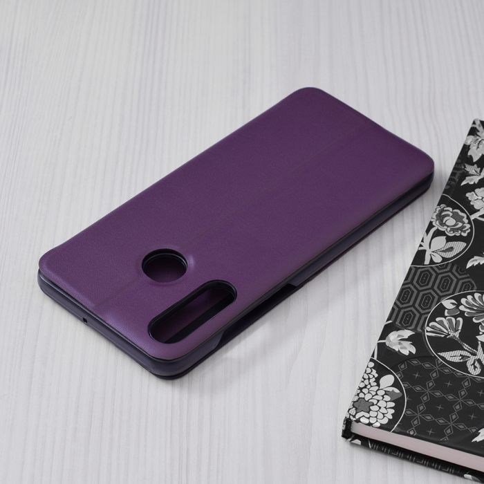 Husa tip carte Huawei P30 Lite, eFold Book View, Purple [2]