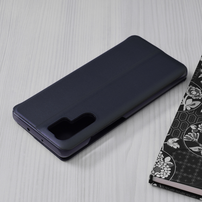 Husa tip carte Huawei P30 Pro, eFold Book View, Dark Blue [2]