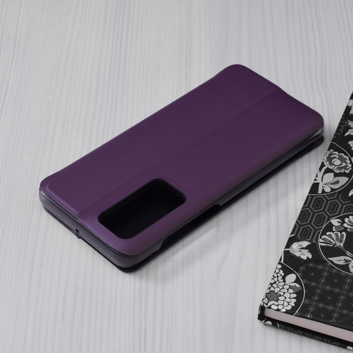Husa tip carte Huawei P40, eFold Book View, Purple [2]