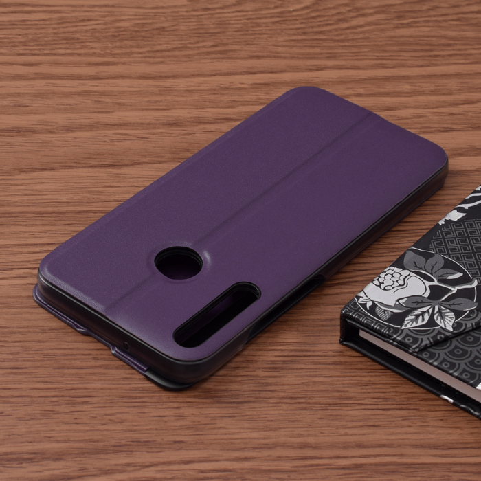 Husa tip carte Huawei P40 Lite E, eFold Book View, Purple [2]