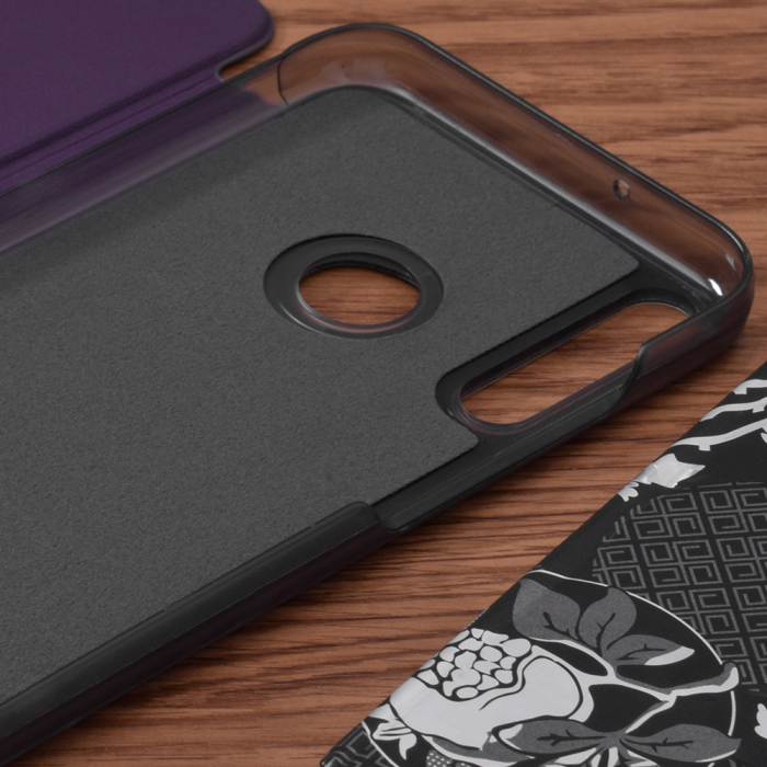 Husa tip carte Huawei P40 Lite E, eFold Book View, Purple [3]