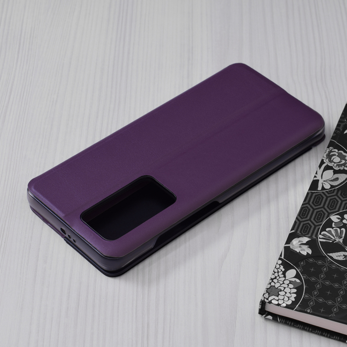 Husa tip carte Huawei P40 Pro, eFold Book View, Purple [2]