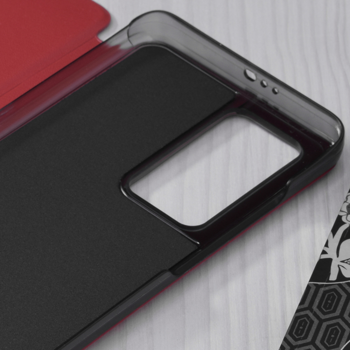 Husa tip carte Huawei P40 Pro, eFold Book View, Red [3]