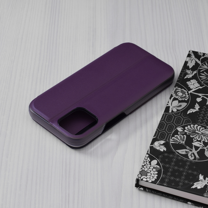 Husa tip carte iPhone 12 Mini, eFold Book View, Purple [2]