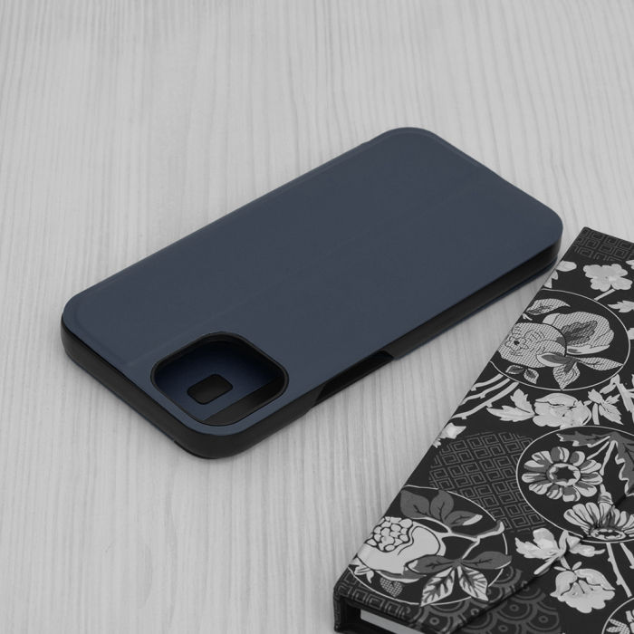 Husa tip carte iPhone 14, eFold Book View, Dark Blue [2]
