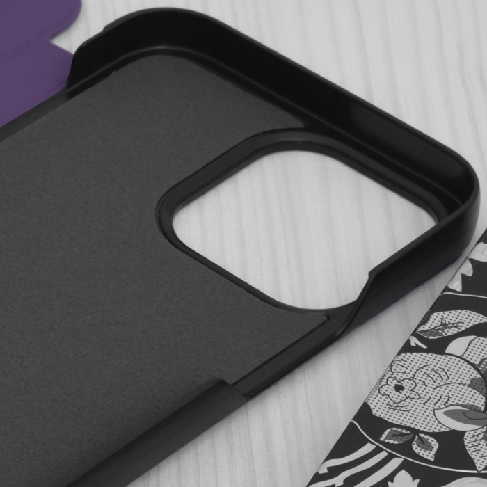 Husa tip carte iPhone 14 Pro Max, eFold Book View, Purple [3]