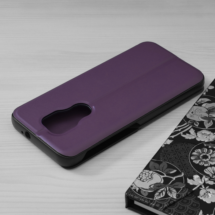 Husa tip carte Motorola Moto G9 Play, eFold Book View, Purple [2]
