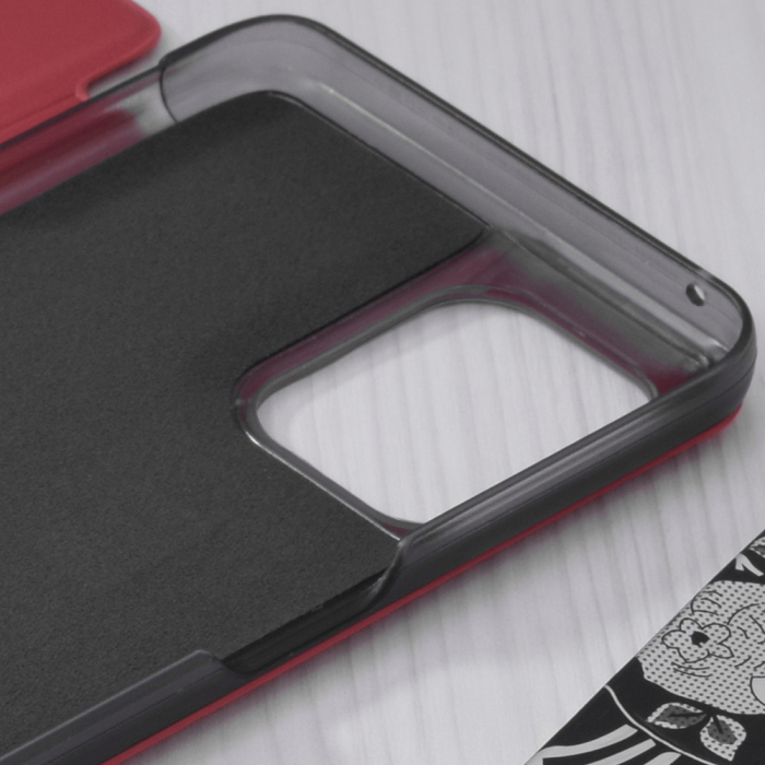Husa tip carte OPPO Find X3 / X3 Pro, eFold Book View, Red [3]