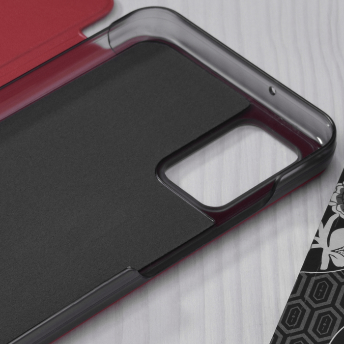 Husa tip carte Samsung Galaxy A02s, eFold Book View, Red [3]