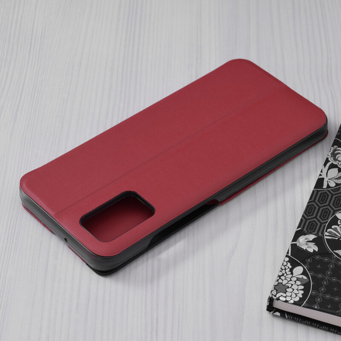 Husa tip carte Samsung Galaxy A03s, eFold Book View, Red [2]