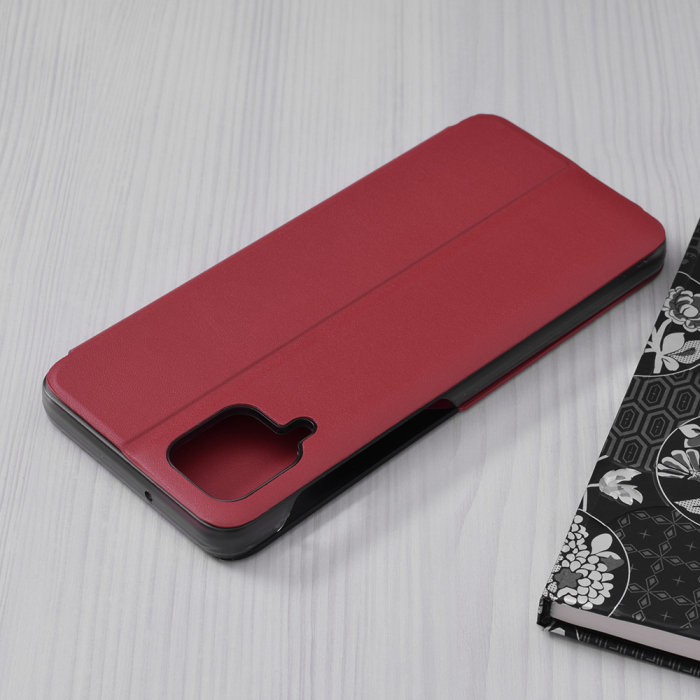 Husa tip carte Samsung Galaxy A12, eFold Book View, Red [2]