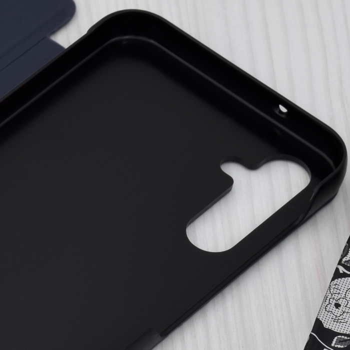 Husa tip carte Samsung Galaxy A14 4G / A14 5G, eFold Book View, Dark Blue [3]