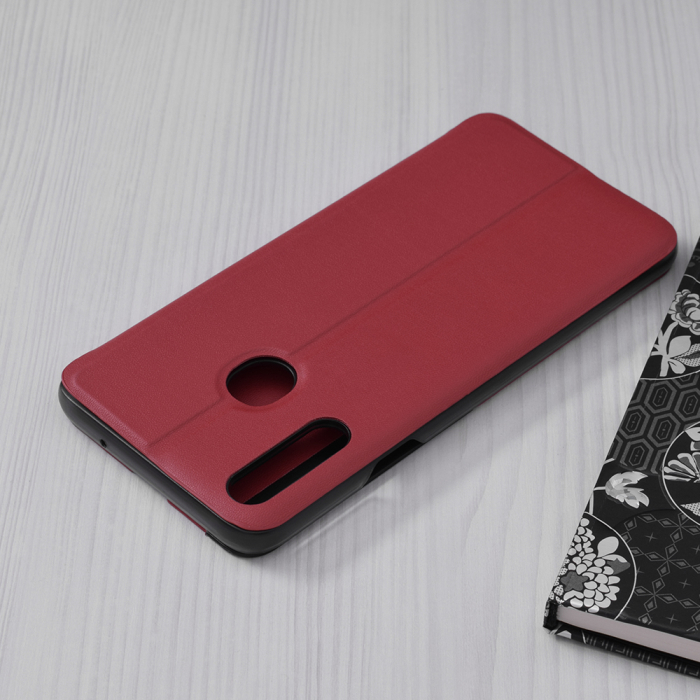 Husa tip carte Samsung Galaxy A20s, eFold Book View, Red [2]