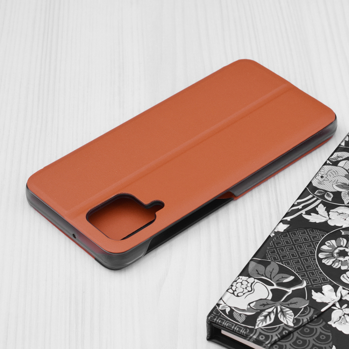 Husa tip carte Samsung Galaxy A22 4G, eFold Book View, Orange [2]