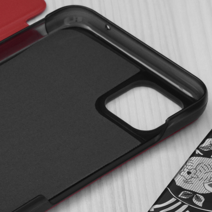 Husa tip carte Samsung Galaxy A22 5G, eFold Book View, Red [3]