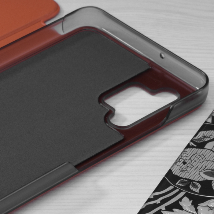 Husa tip carte Samsung Galaxy A32 4G, eFold Book View, Orange [3]