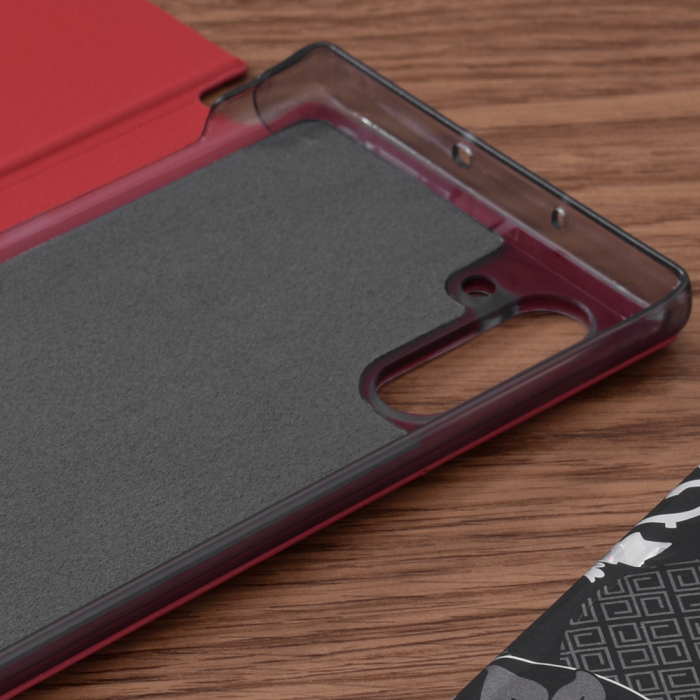 Husa tip carte Samsung Galaxy Note 10, eFold Book View, Red [3]