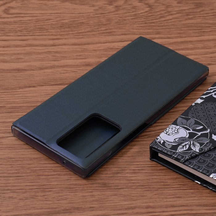 Husa tip carte Samsung Galaxy Note 20 Ultra, eFold Book View, Dark Blue [2]