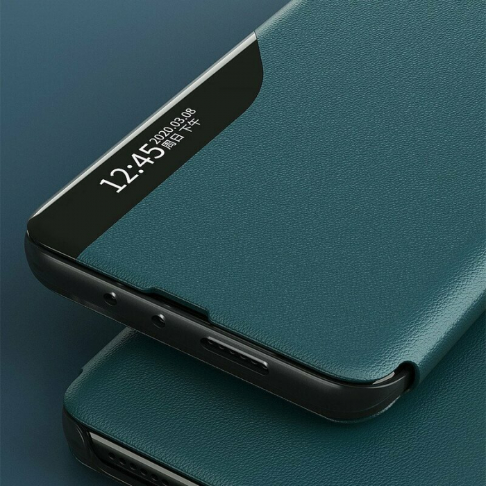 Husa tip carte Samsung Galaxy S21, eFold Book View, Dark Green [5]