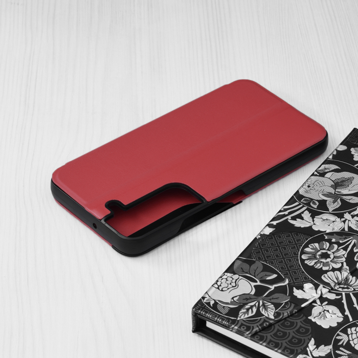 Husa tip carte Samsung Galaxy S22, eFold Book View, Red [2]