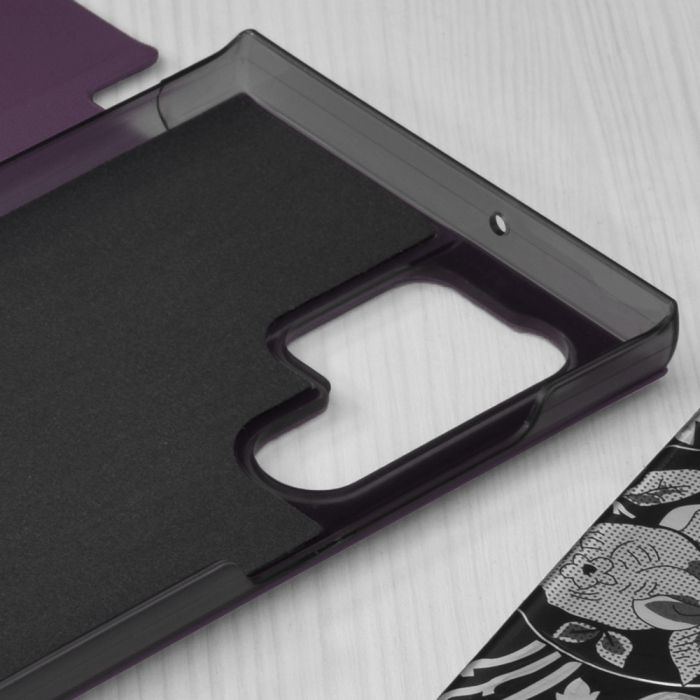 Husa tip carte Samsung Galaxy S22 Ultra, eFold Book View, Purple [3]