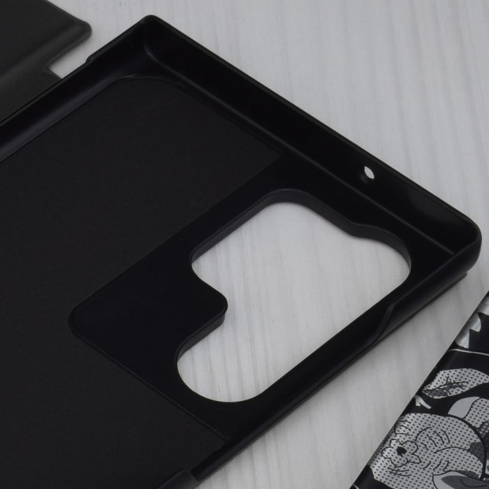 Husa tip carte Samsung Galaxy S23 Ultra, eFold Book View, Negru [3]