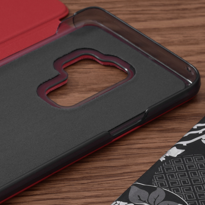 Husa tip carte Samsung Galaxy S9 Plus, eFold Book View, Red [3]