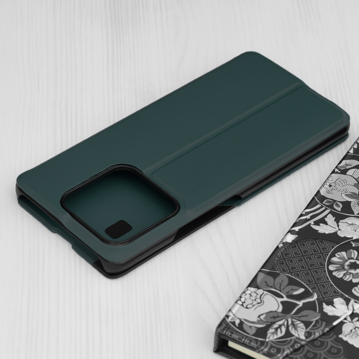 Husa tip carte Xiaomi 13 Pro, eFold Book View, Dark Green [2]