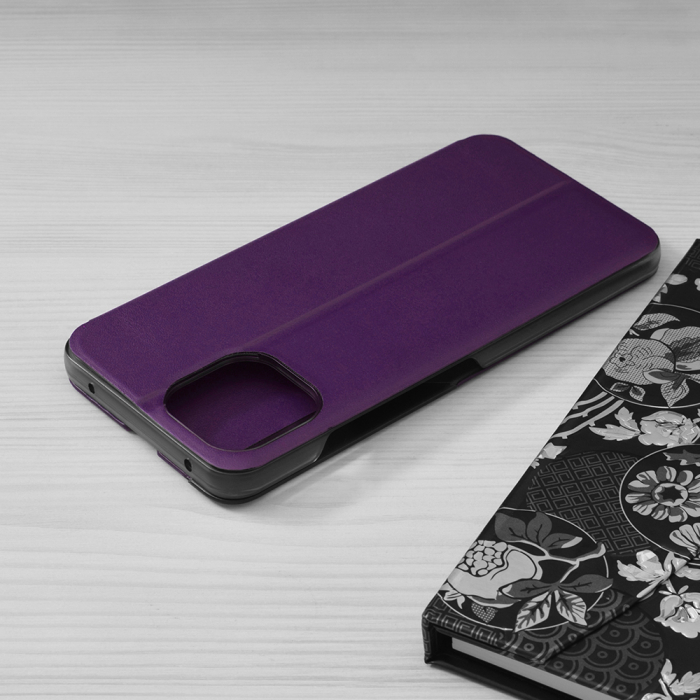 Husa tip carte Xiaomi Mi 11 Lite, eFold Book View, Purple [2]