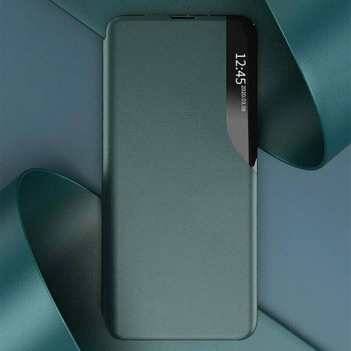 Husa tip carte Xiaomi Poco M3 Pro, eFold Book View, Dark Green [6]