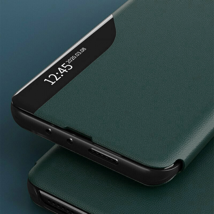 Husa tip carte Xiaomi Poco M3 Pro, eFold Book View, Dark Green [5]