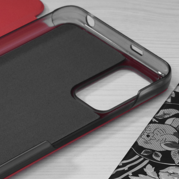 Husa tip carte Xiaomi Poco M3 Pro, eFold Book View, Red [3]