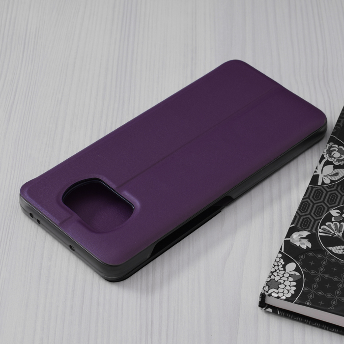 Husa tip carte Xiaomi Poco X3 NFC, eFold Book View, Purple [2]