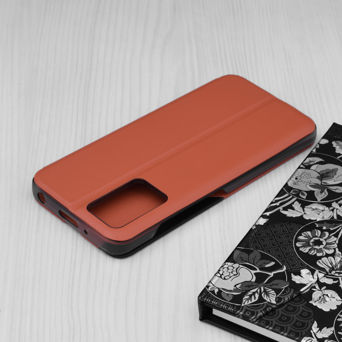 Husa tip carte Xiaomi Redmi 10, eFold Book View, Orange [2]