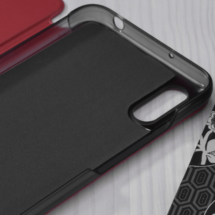 Husa tip carte Xiaomi Redmi 9A, eFold Book View, Red [3]