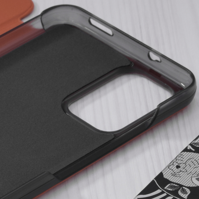 Husa tip carte Xiaomi Redmi Note 10 / 10S, eFold Book View, Orange [3]