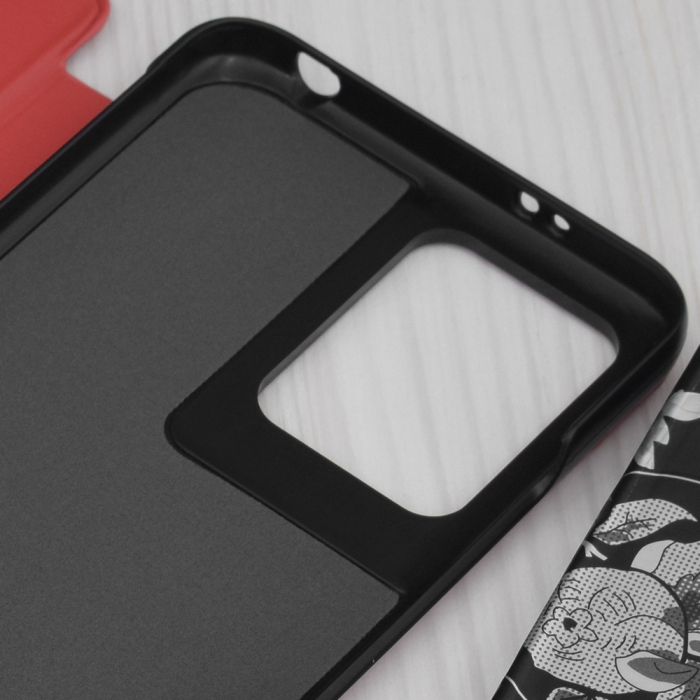 Husa tip carte Xiaomi Redmi Note 12 5G, eFold Book View, Red [3]
