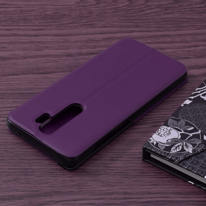 Husa tip carte Xiaomi Redmi Note 8 Pro, eFold Book View, Purple [2]