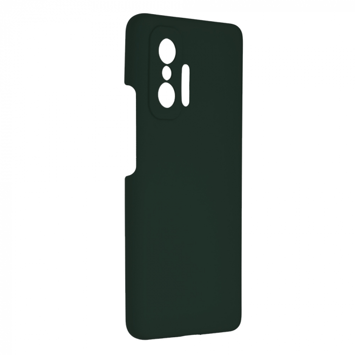 Husa Xiaomi 11T / 11T Pro, Soft Edge Silicone, Dark Green [2]