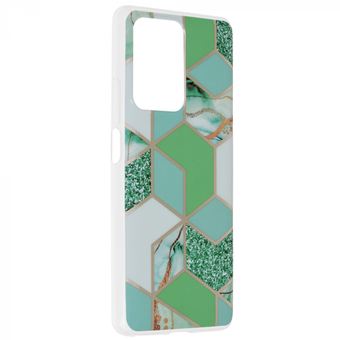 Husa Xiaomi 11T / 11T Pro, Techsuit Marble Series, Green Hex [2]