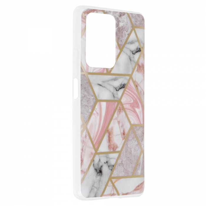 Husa Xiaomi 11T / 11T Pro, Techsuit Marble Series, Pink Hex [2]
