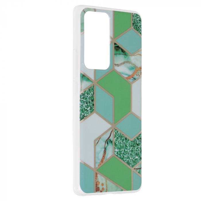 Husa Xiaomi 12 Pro, Techsuit Marble Series, Green Hex [2]