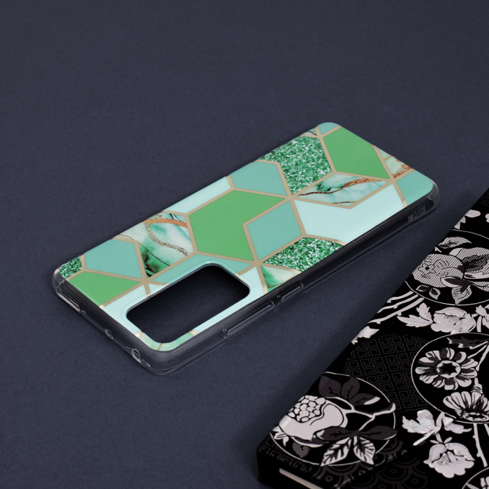 Husa Xiaomi 12, Techsuit Marble Series, Green Hex [5]