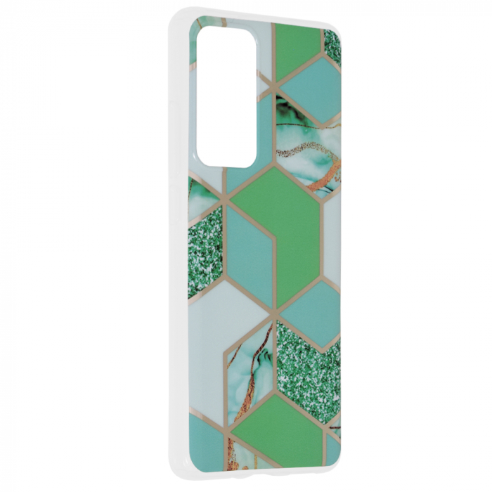 Husa Xiaomi 12, Techsuit Marble Series, Green Hex [2]