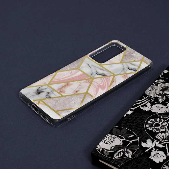 Husa Xiaomi 12, Techsuit Marble Series, Pink Hex [4]