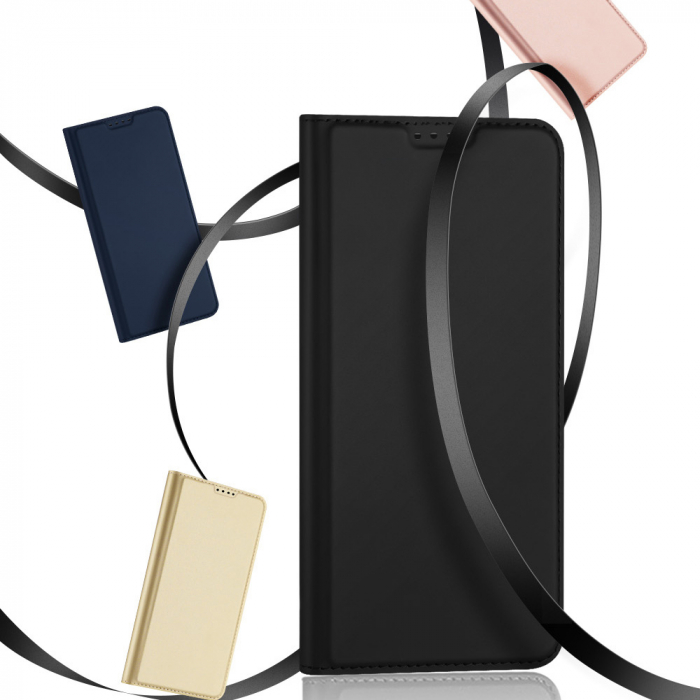 Husa Xiaomi 12T, Dux Ducis Skin Pro Flip Book, Negru [5]