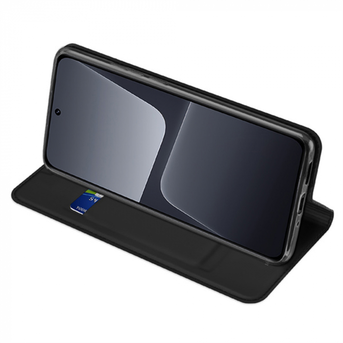 Husa Xiaomi 13, Dux Ducis Skin Pro Flip Book, Negru [2]