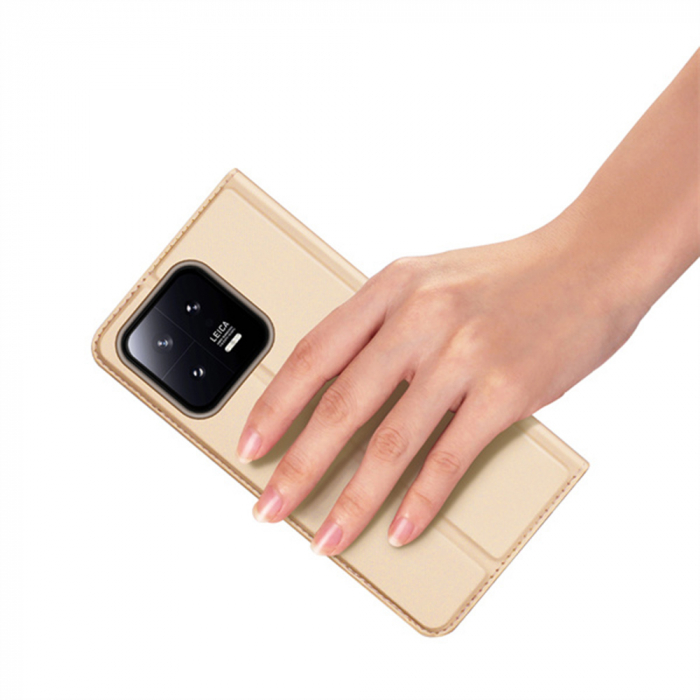 Husa Xiaomi 13, Dux Ducis Skin Pro Flip Book, Negru [5]